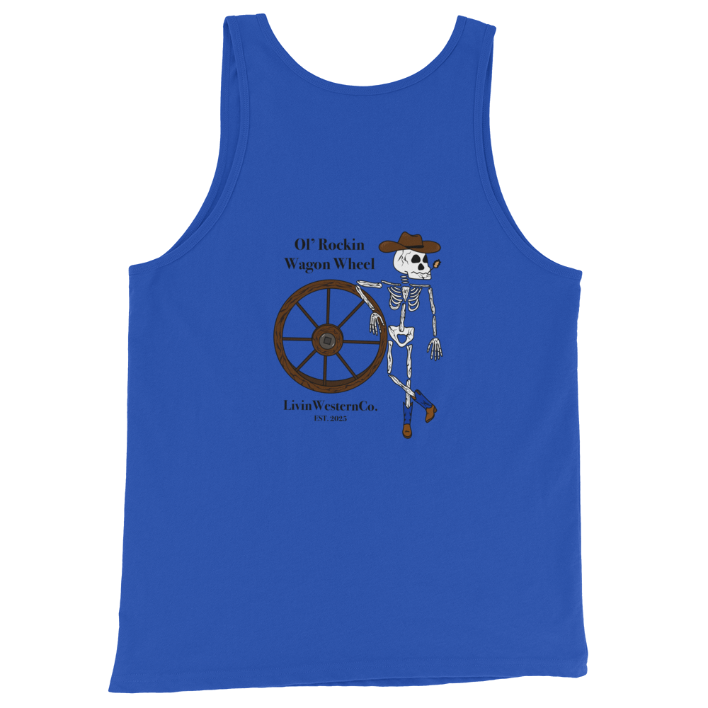 Men's Ol' Rockin Wagon Wheel - Royal Blue