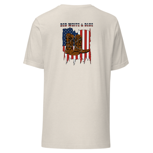 Unisex Red White & Blue - Cream