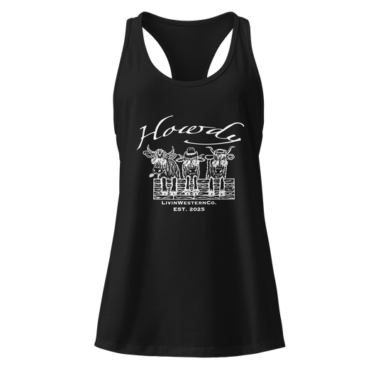 Women's Howdy Tank Top - Black